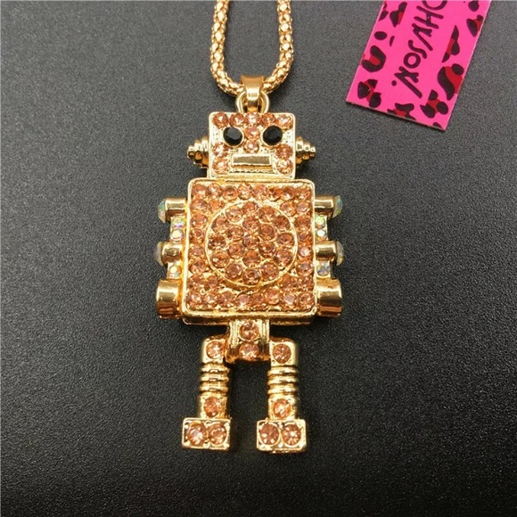 Betsey Johnson Jewelry - Betsey Johnson Cute Robot Pendant Necklace Chain